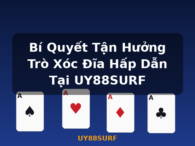 Bí Quyết Tận Hưởng Trò Xóc Đĩa Hấp Dẫn Tại UY88SURF - UY88SURF