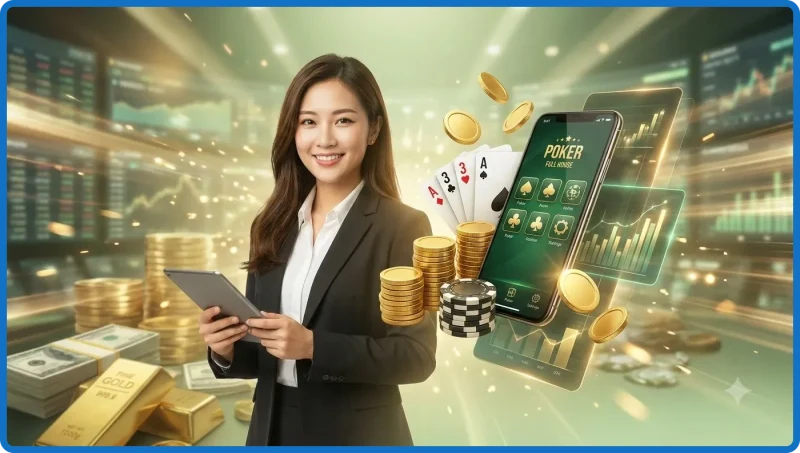 Cấu trúc bộ bài Full House gồm bộ ba và một đôi
