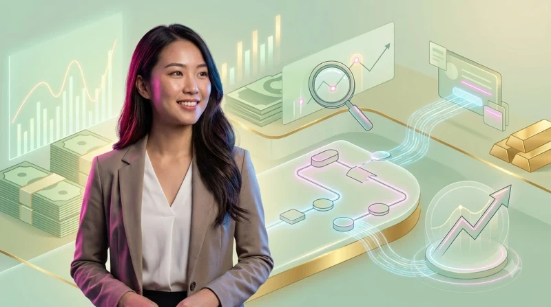 Digital illustration of a modern entertainment platform ecosystem and its leadership