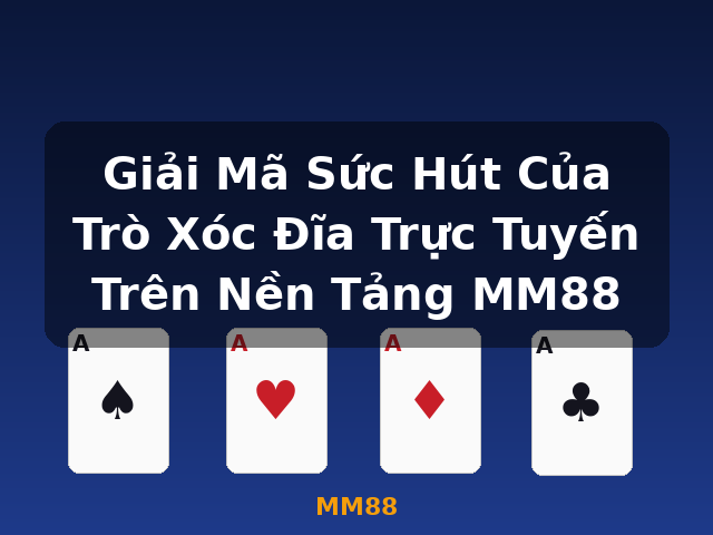 Giải Mã Sức Hút Của Trò Xóc Đĩa Trực Tuyến Trên Nền Tảng MM88 - MM88