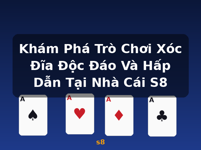 Khám Phá Trò Chơi Xóc Đĩa Độc Đáo Và Hấp Dẫn Tại Nhà Cái S8 - s8 Khám Phá Trò Chơi Xóc Đĩa Độc Đáo Và Hấp Dẫn Tại Nhà Cái S8 - s8