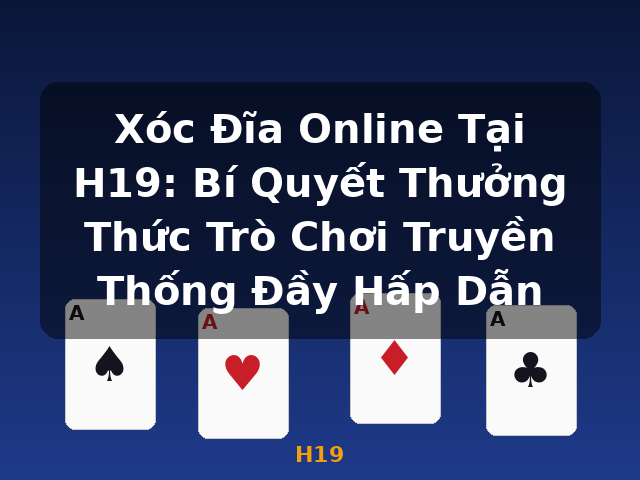 Xóc Đĩa Online Tại H19: Bí Quyết Thưởng Thức Trò Chơi Truyền Thống Đầy Hấp Dẫn - H19 Xóc Đĩa Online Tại H19: Bí Quyết Thưởng Thức Trò Chơi Truyền Thống Đầy Hấp Dẫn - H19