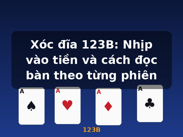 Xóc đĩa 123B: Nhịp vào tiền và cách đọc bàn theo từng phiên - 123B Xóc đĩa 123B: Nhịp vào tiền và cách đọc bàn theo từng phiên - 123B